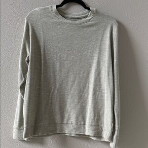 Lou & Grey Textured Light Gray Sweater sweatshirt